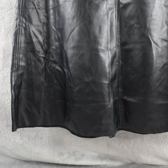 Avec Les Filles Women Skirt Small Black Buttery Soft Faux Leather A Line Y2K - Picture 2 of 8